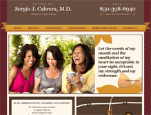 Tablet Screenshot of drcabreraobgyn.com